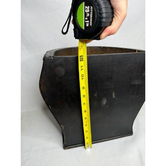 Vintage Wood & Weave Panel Decorative wall Planter - Picture 10 of 10